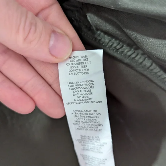 Fabletics Pisa Puffer Quilted Jacket Olive Green Women's Size Large - Picture 10 of 10